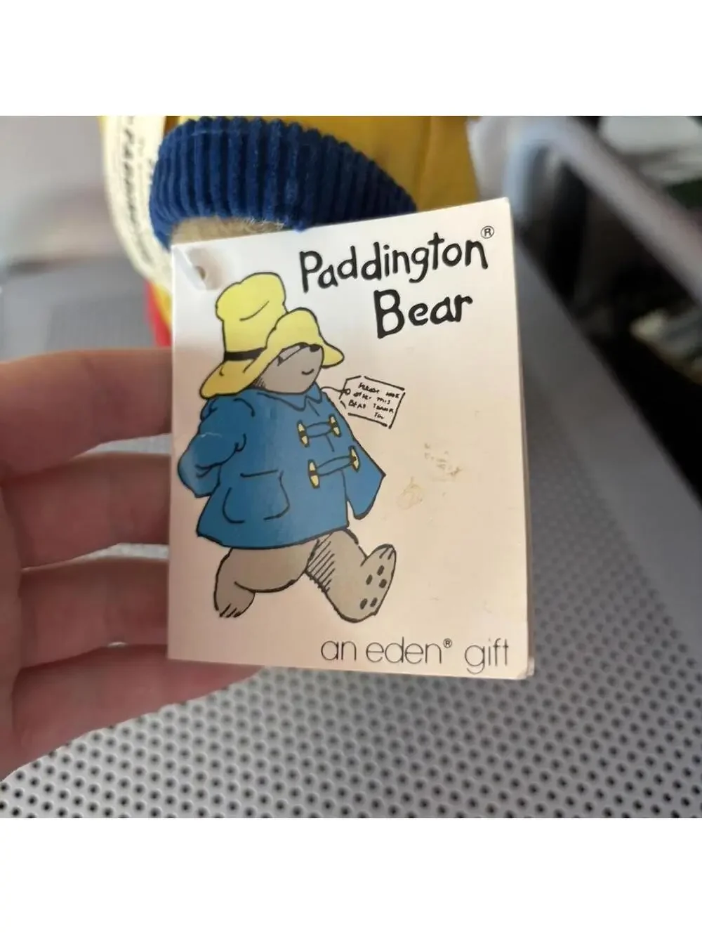 Yellow Paddington Bear plushie